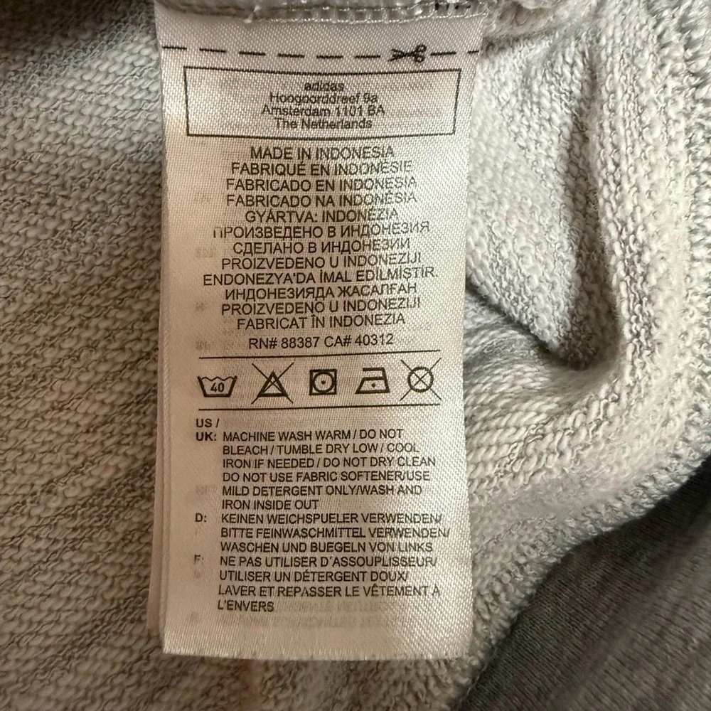 Adidas Men’s Hoodie Gray Size XL – Preloved, Great Condition